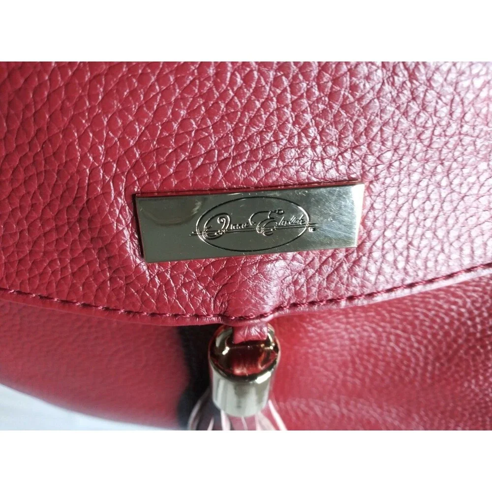Onna Ehrlich Kelly Bag Red Leather Shoulder Bag Handbag - Picture 6 of 8